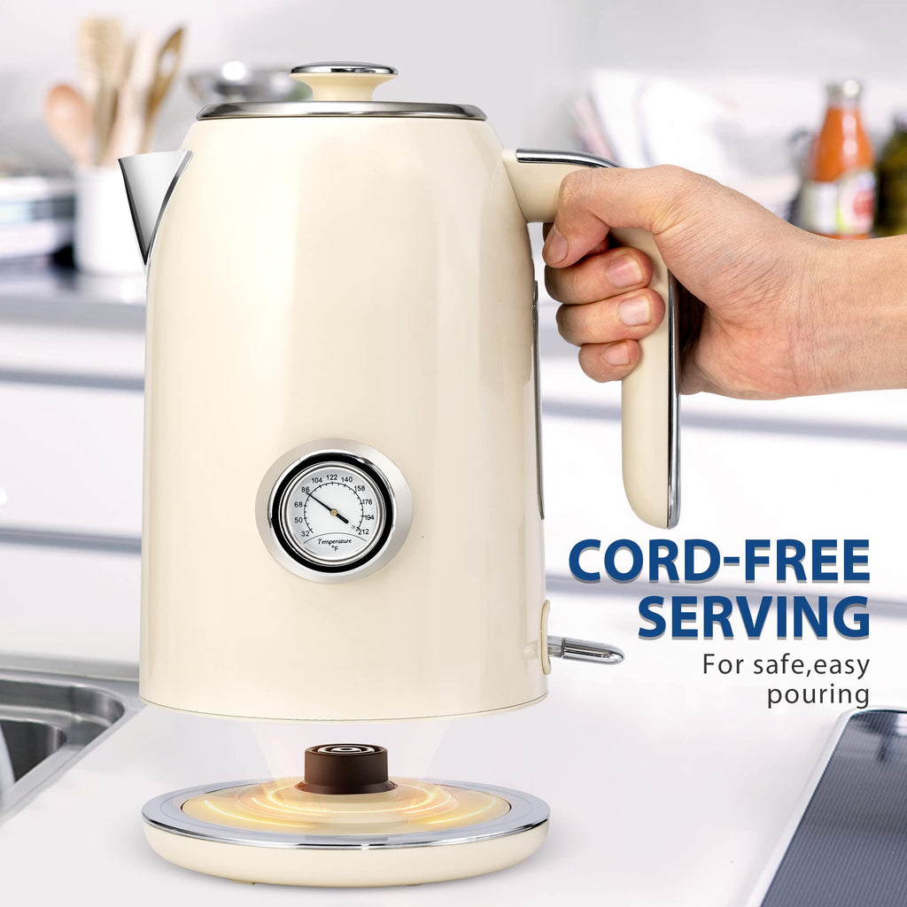 PUKOMC Electric Kettle,1.7L Stainless Steel Electric tea kettle