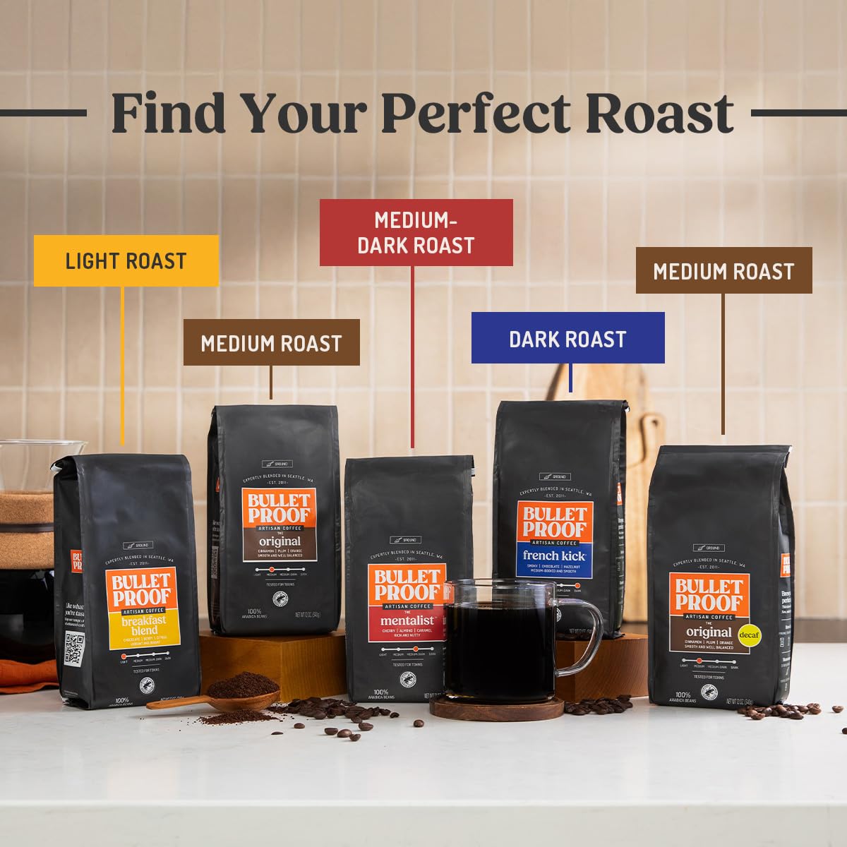 Bulletproof Mentalist Ground Coffee, 12 OZ
