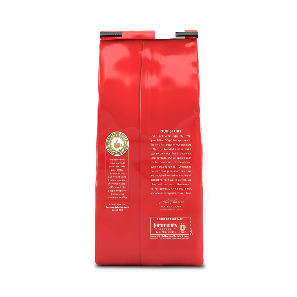 Community Coffee Breakfast Blend 72 Ounces Ground Coffee, Medium Roast, 12 Ounce Bag (Pack of 6)
