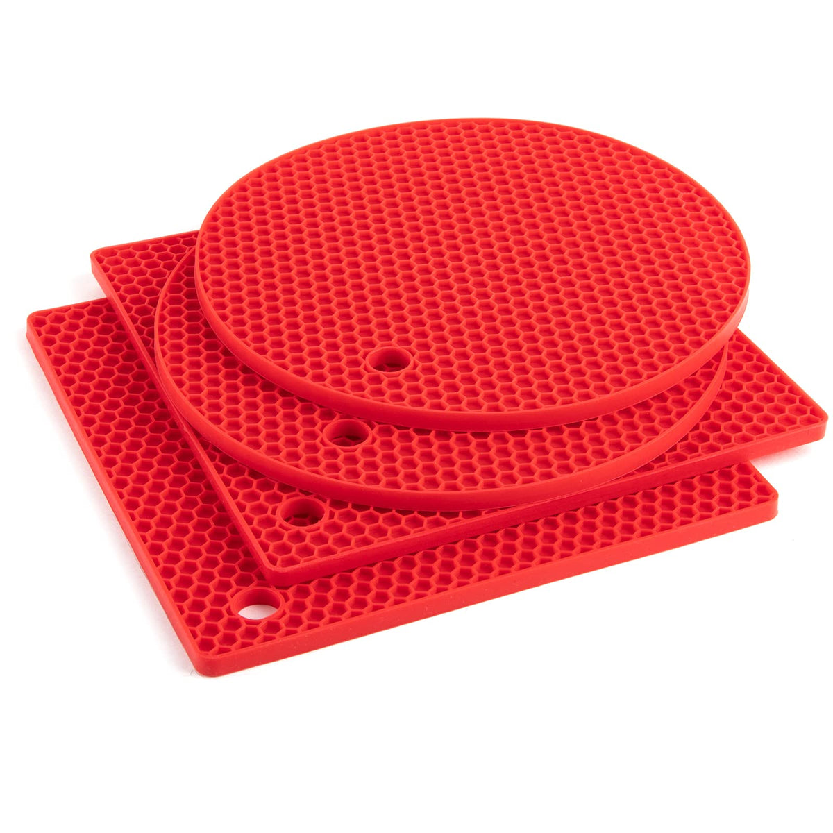 Joyhalo 4 Pack Silicone Trivet for Hot Dishes