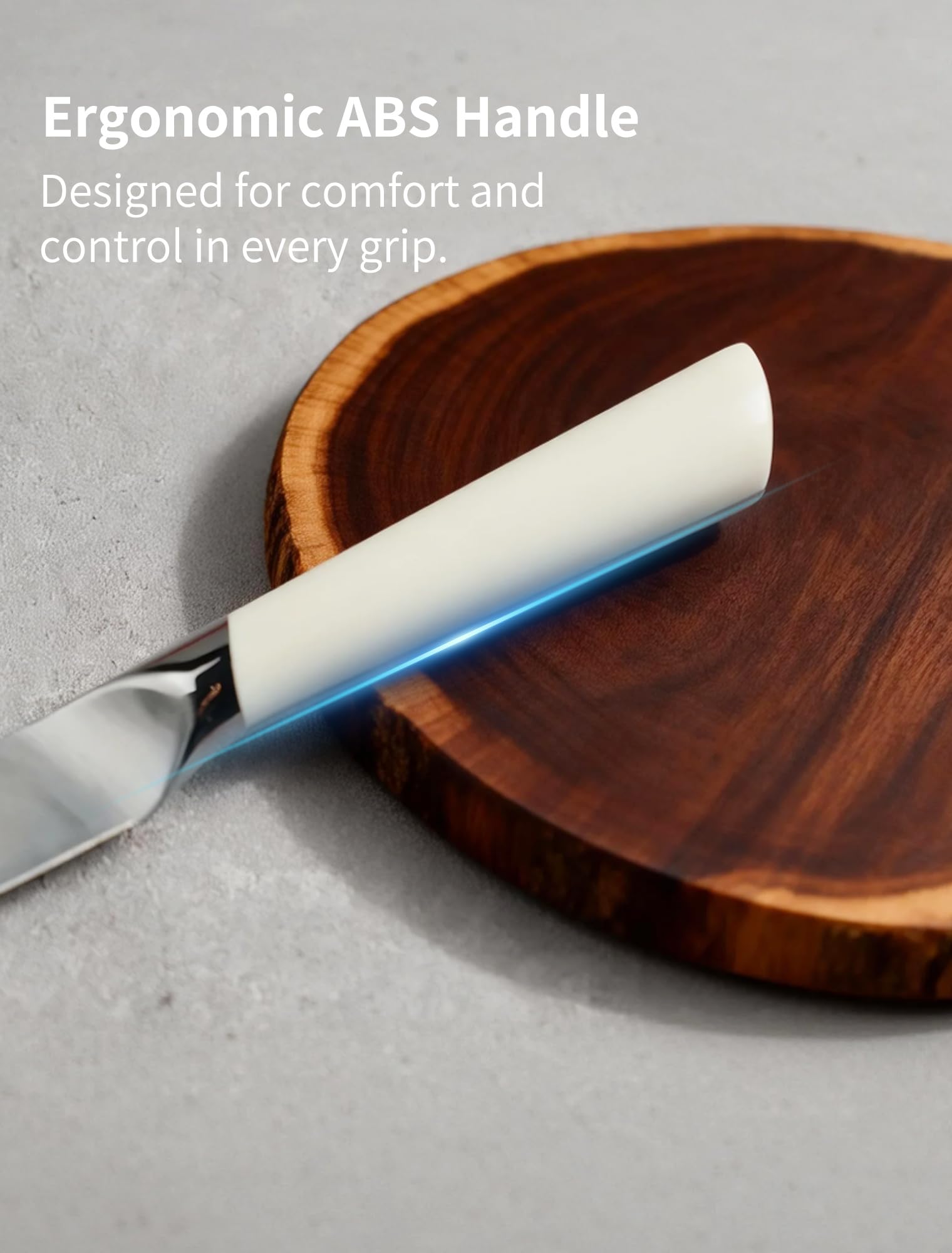 3.5 Inch Paring Knife – German Stainless Steel, Ivory White Handle
