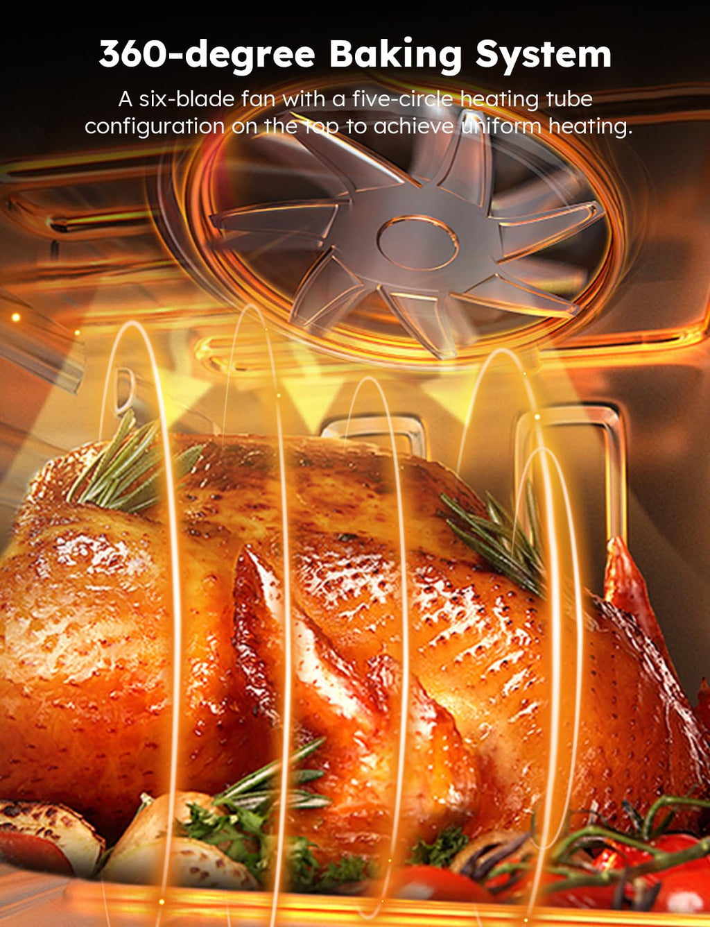 Nuwave Brio 15.5Qt Air Fryer Rotisserie Oven, 50°-425°F Temp Controls