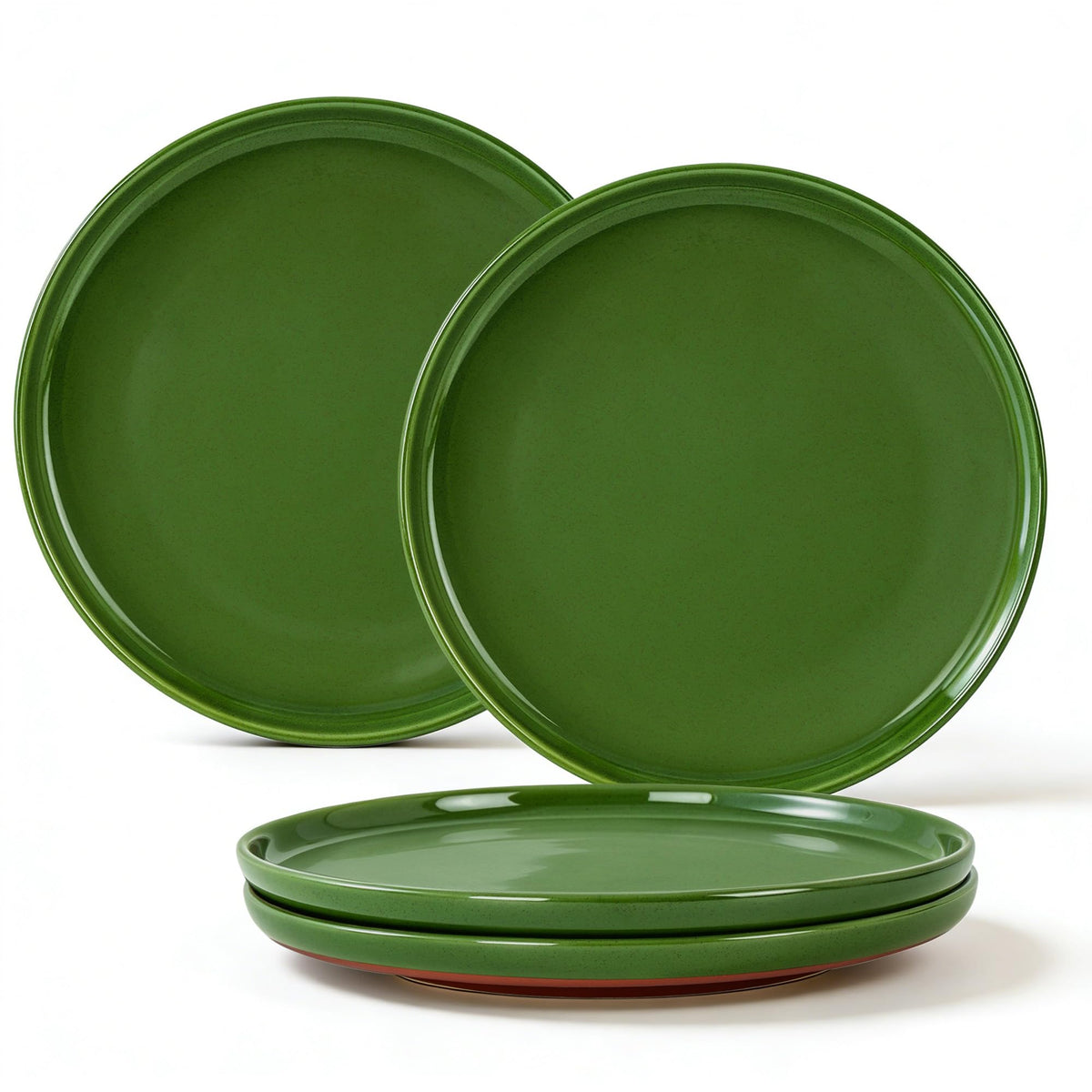 GZG Ceramic Dinner Plates, 10.25 Inch, Set of 4