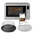 Panasonic HomeChef 4-in-1 Countertop Microwave Air Fryer Combo, Time-Saving 20 Presets + App-Linked Recipes, 1000W 1.2 cu ft Inverter Multi Oven & Convection Tech – NN-CV87QS Stainless Steel
