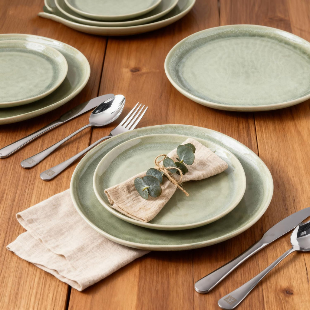 AmorArc Ceramic Dinnerware Sets for 8, 24Pcs Plates and Bowls Sets Dishes