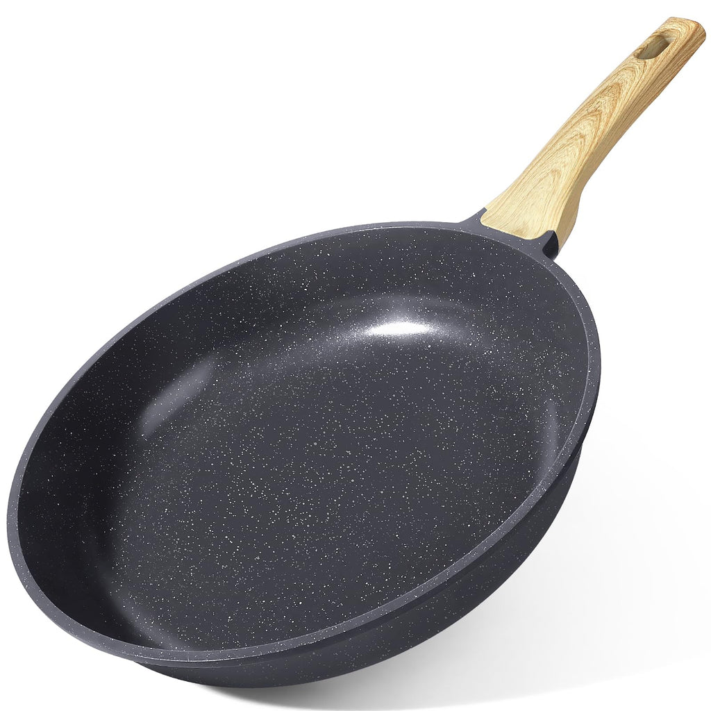 GiPP Non Stick Frying Pan - 8" Nonstick Pan Skillet with Ceramic Coating,Non Toxic Fry Pans for Cooking, Omelette Pan with Stay Cool Handle, Induction Compatible, PFAS/PTFE/PFOA Free (Gray)