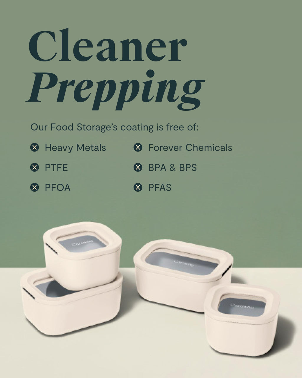 Caraway 6-Piece Food Storage Container Set