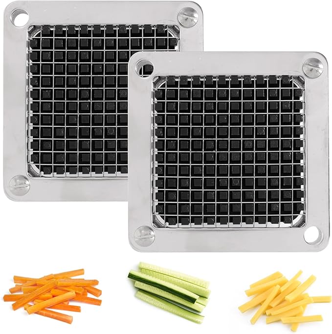 Replacement Chopper Blade Commercial Vegetable Chopper Dicer Stainless Steel Blade for Fruit Cutting Machine Tomato French Fries Cutter (2 * 1/4″ Blade)