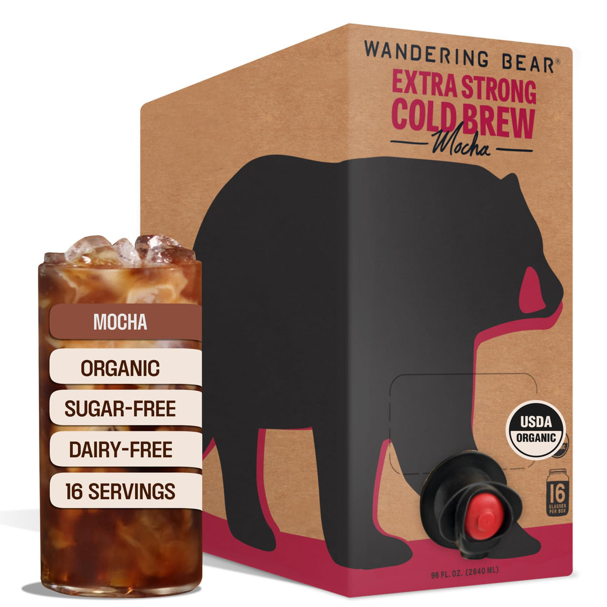 Wandering Bear Organic Caramel Cold Brew On Tap - 96 fl oz, Iced Coffee
