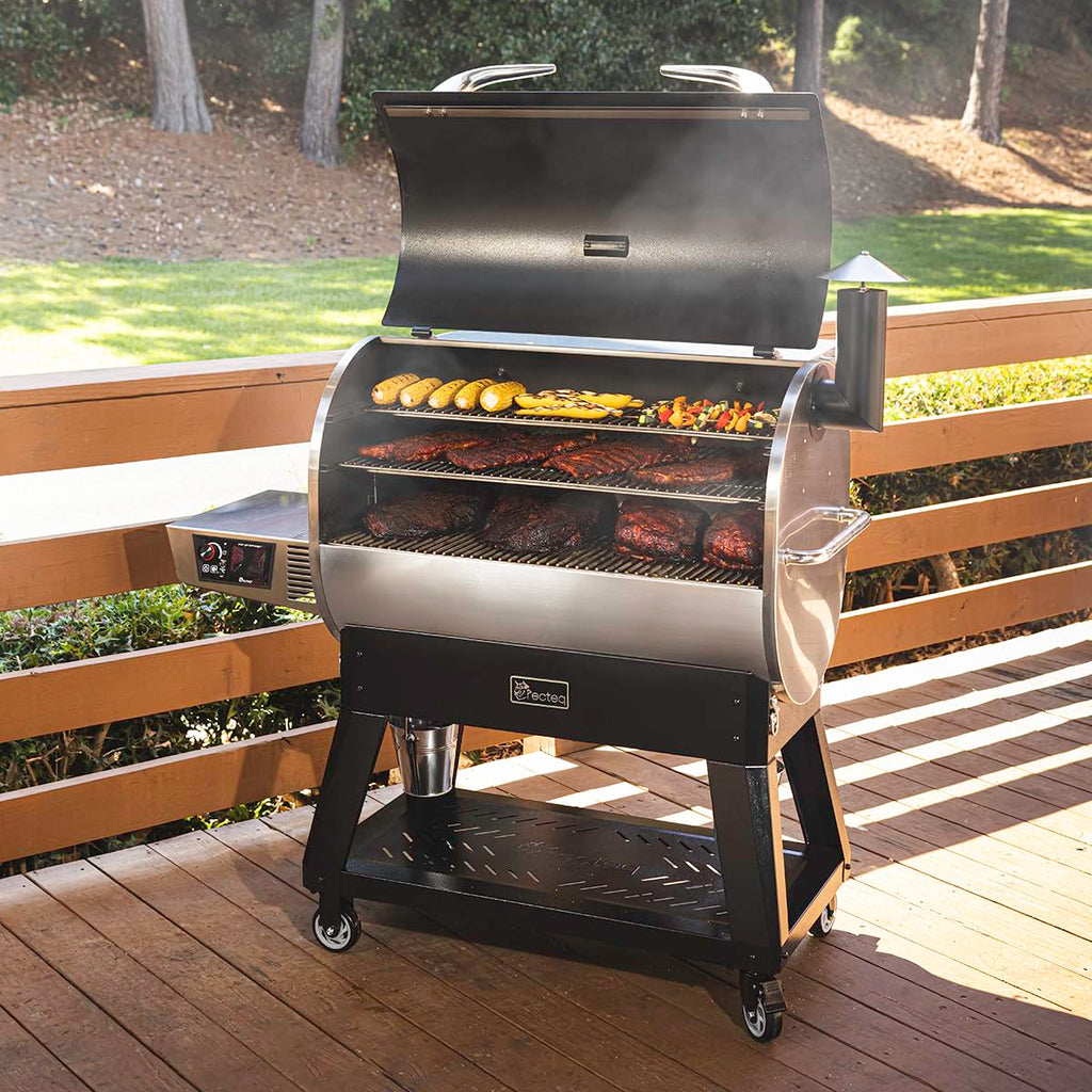 recteq Pellet Grill Smoker - Flagship 1600, Wood Pellet Smoker, BBQ, Wi-Fi Smart Grill, 1667 Sq. In. Cook Space, 40 lb Hopper