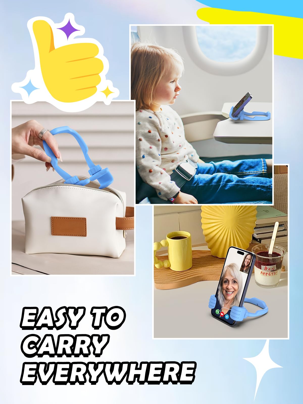 Stocking Stuffers for Teen Boys Girls Kids Christmas Thumbs Up Phone Holder