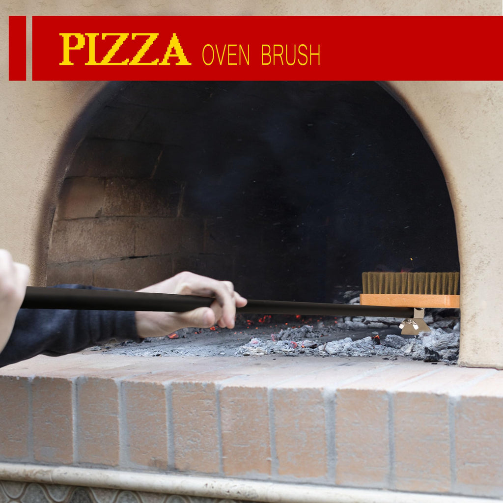 SHANGPEIXUAN 12-inch Hard Anodized Aluminum Pizza Spatula，Set Of 6 Commercial Pizza Oven Utensils, pizza Peel for Indoor & Outdoor Pizza Ovens, Pizza Oven Accessories
