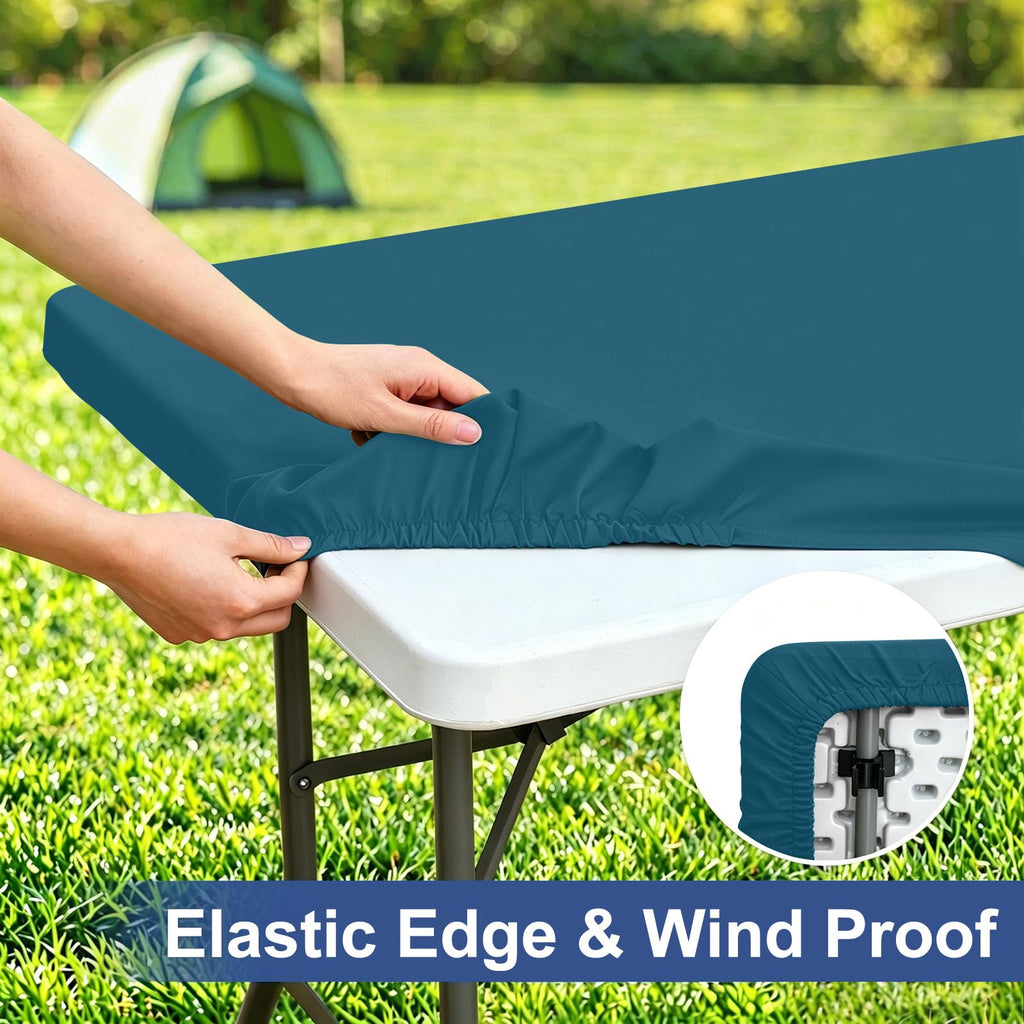 homing Rectangle Table Cloth Cover 6 Foot Elastic Fitted Tablecloth