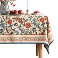 patdrea Elegant French Linen Tablecloth,Rectangular,94"x63"-Puno