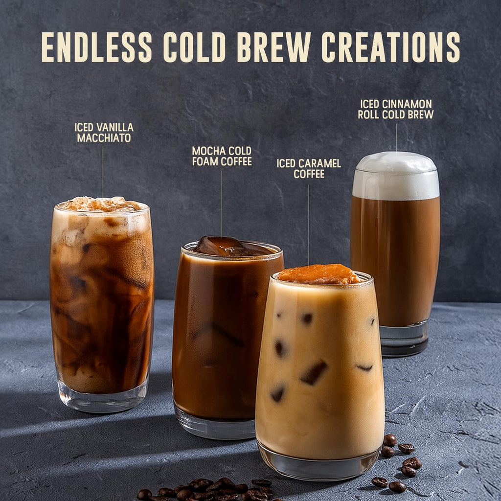 Inspired Coffee Co Cold Brew Coffee - Mocha Flavored - Coarse Ground Beans For Perfect Medium Roast Low Acid Smooth Taste - 100% Arabica Grounds 12 oz. Resealable Bag