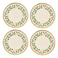 Lenox Holiday Porcelain Christmas Salad Plate Set for 4
