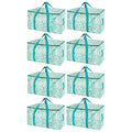 BALEINE 8-Pack Oversized Moving Bags with Reinforced Handles, Heavy-Duty Storage Tote for Clothes, Moving Supplies (Spring Stroll, 8-Pack)