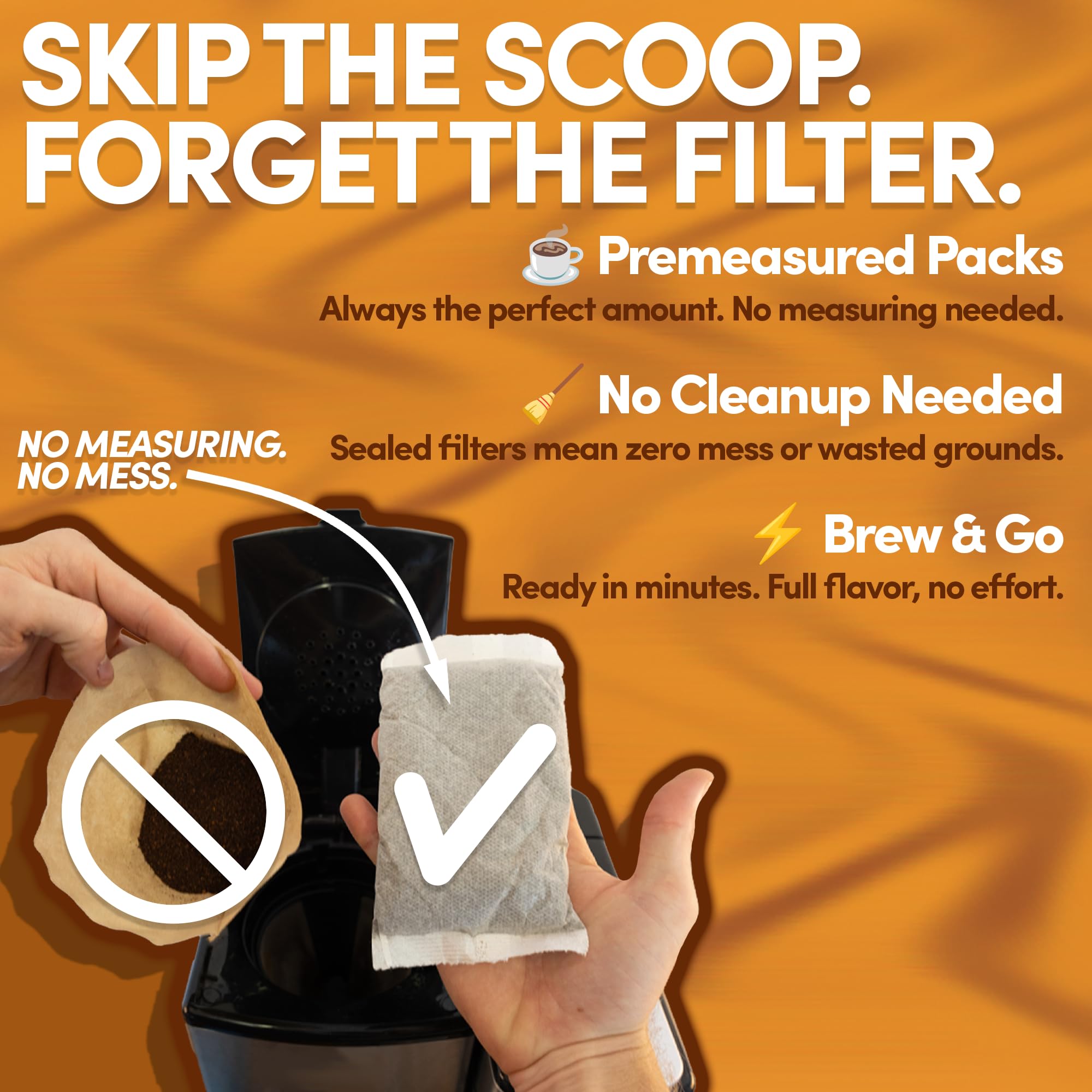 Ground Flavored Coffee In Filter Packs | Medium Roast Low Acid Mold Free Pouches | Butter Pecan Crunch Sampler Packets | Gourmet Powder Bags for 10–12 Cup Drip Maker | Highest Rated Individual Premeasured Coffee