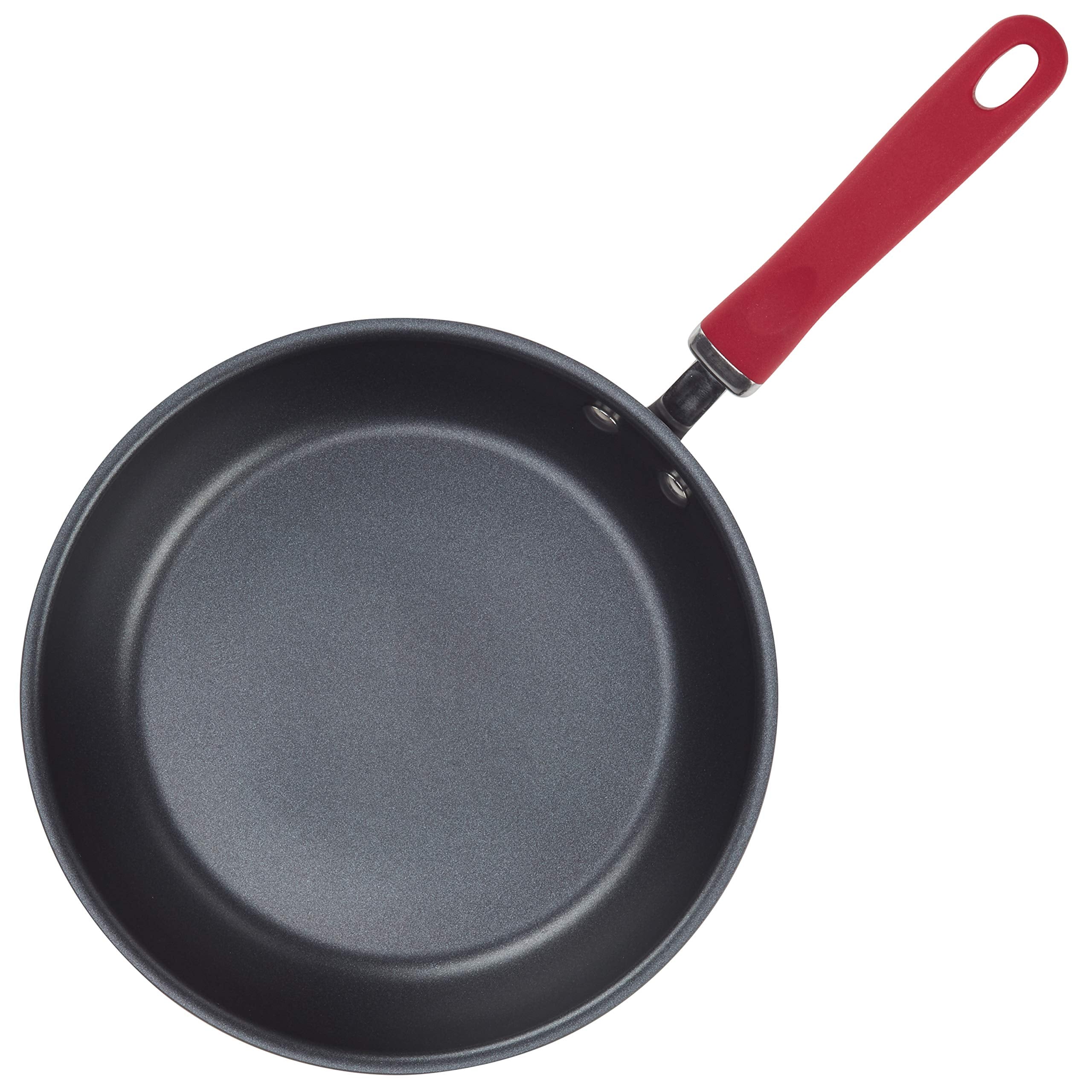 Rachael Ray Create Delicious Deep Hard Anodized Nonstick Frying Pan / Fry Pan / Hard Anodized Skillet - 10.25 Inch, Gray
