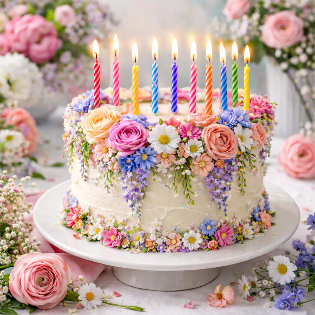 Bulk Birthday Candles for Cake – 72 Count Mixed Color Pack, Traditional Birthday Candles for All Ages & Party Themes