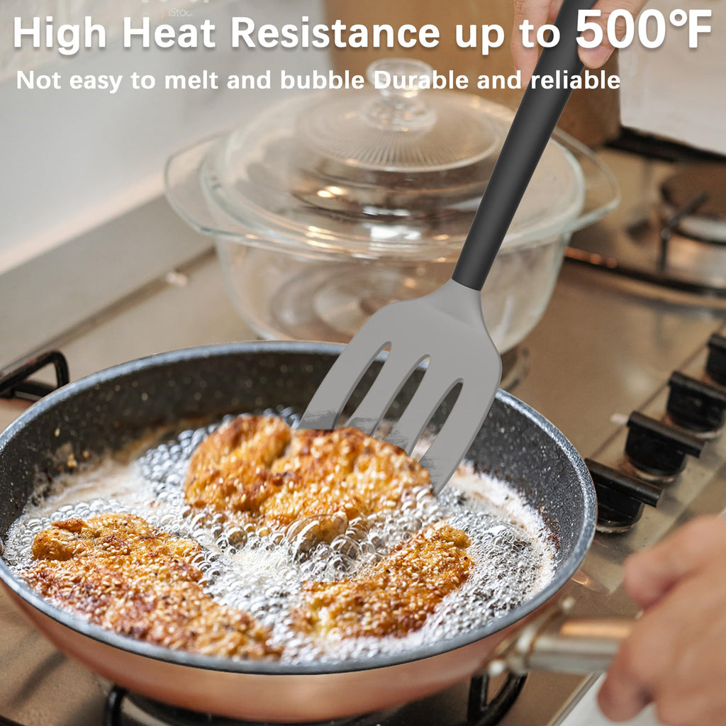 Coukre 2 Pack Silicone Spatula Set,High Heat Resistant, BPA-Free