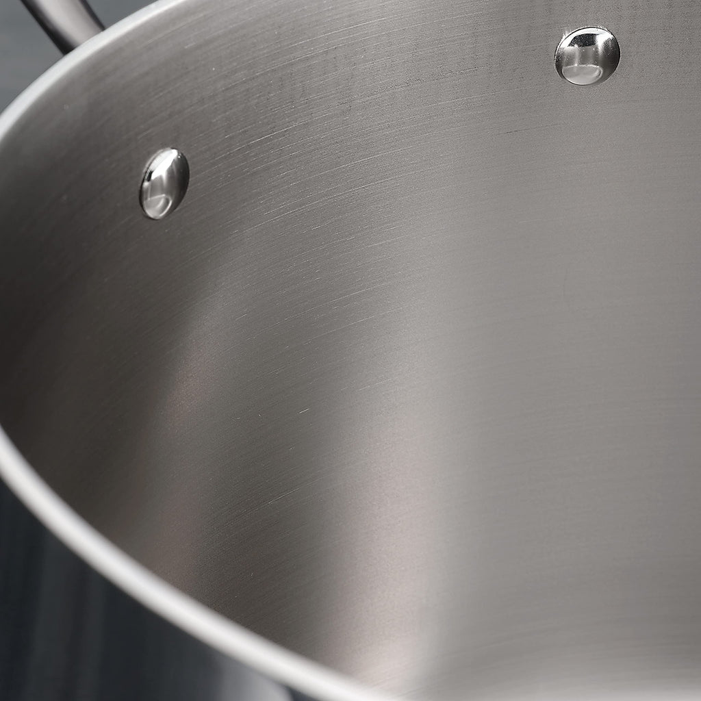 Tramontina Boston Tri-Ply Clad Stainless Steel 2-Quart Sauce Pan with Lid