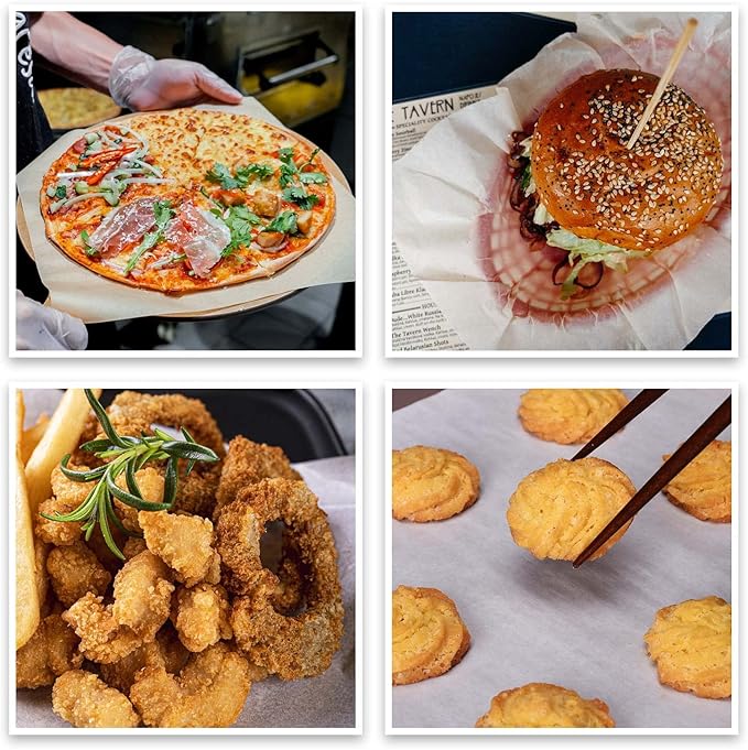500 Pcs Parchment Paper Sheets, 6"x6" Pre-cut Unbleached Parchment Baking Paper for Air Fryer, Oven, Bakeware, Steaming, Cooking Bread, CupCake, Cookies