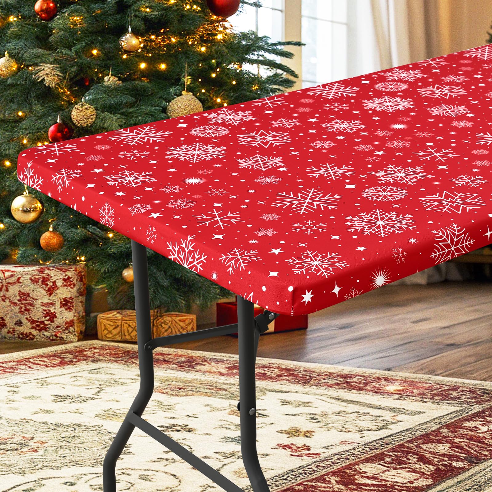 homing Rectangle Table Cloth Cover 8 Foot Elastic Fitted Tablecloth