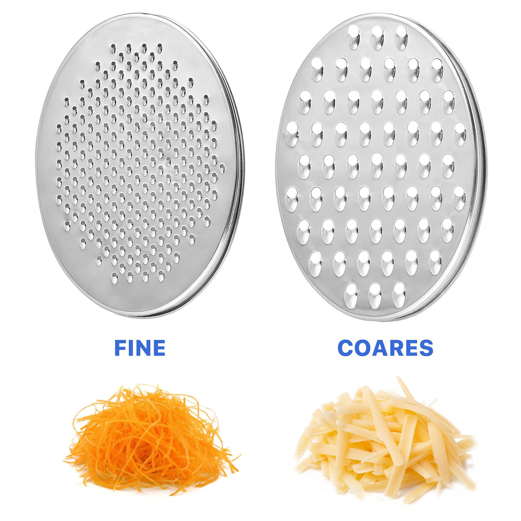 Akamino Cheese Grater, Grater Lemon with Food Storage Container & Lid Grinder Grater for kitchen - Perfect For Hard Parmesan, Ginger, Vegetables, Butter (Blue)