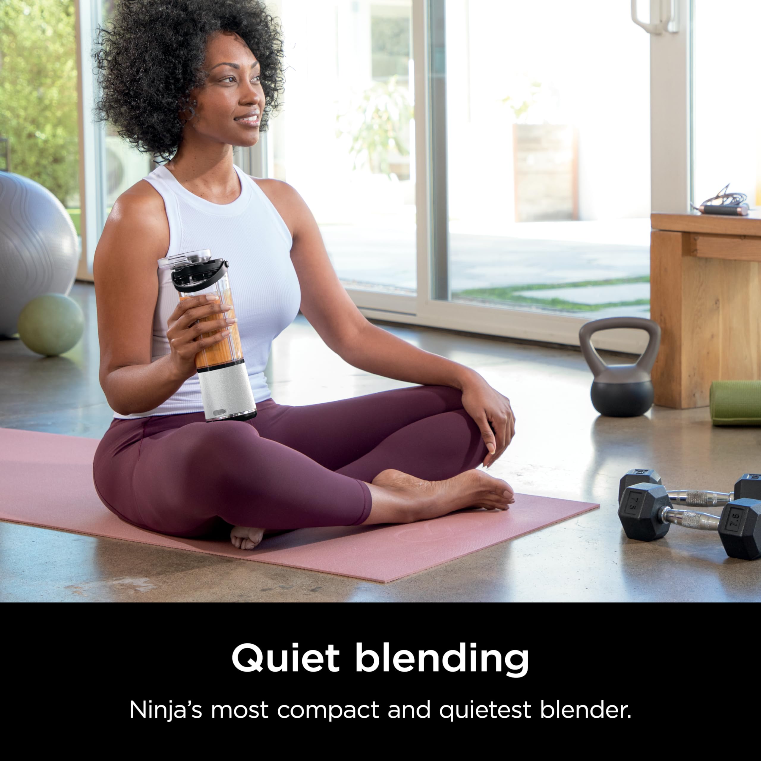 Ninja Blast Portable Blender, Cordless,18oz Vessel, White Glitter, BC152GL