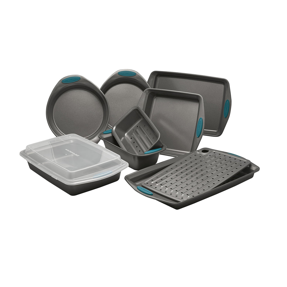 Rachael Ray Yum-o! Nonstick Bakeware Oven Lovin' Baking Pans Set, 10-Piece
