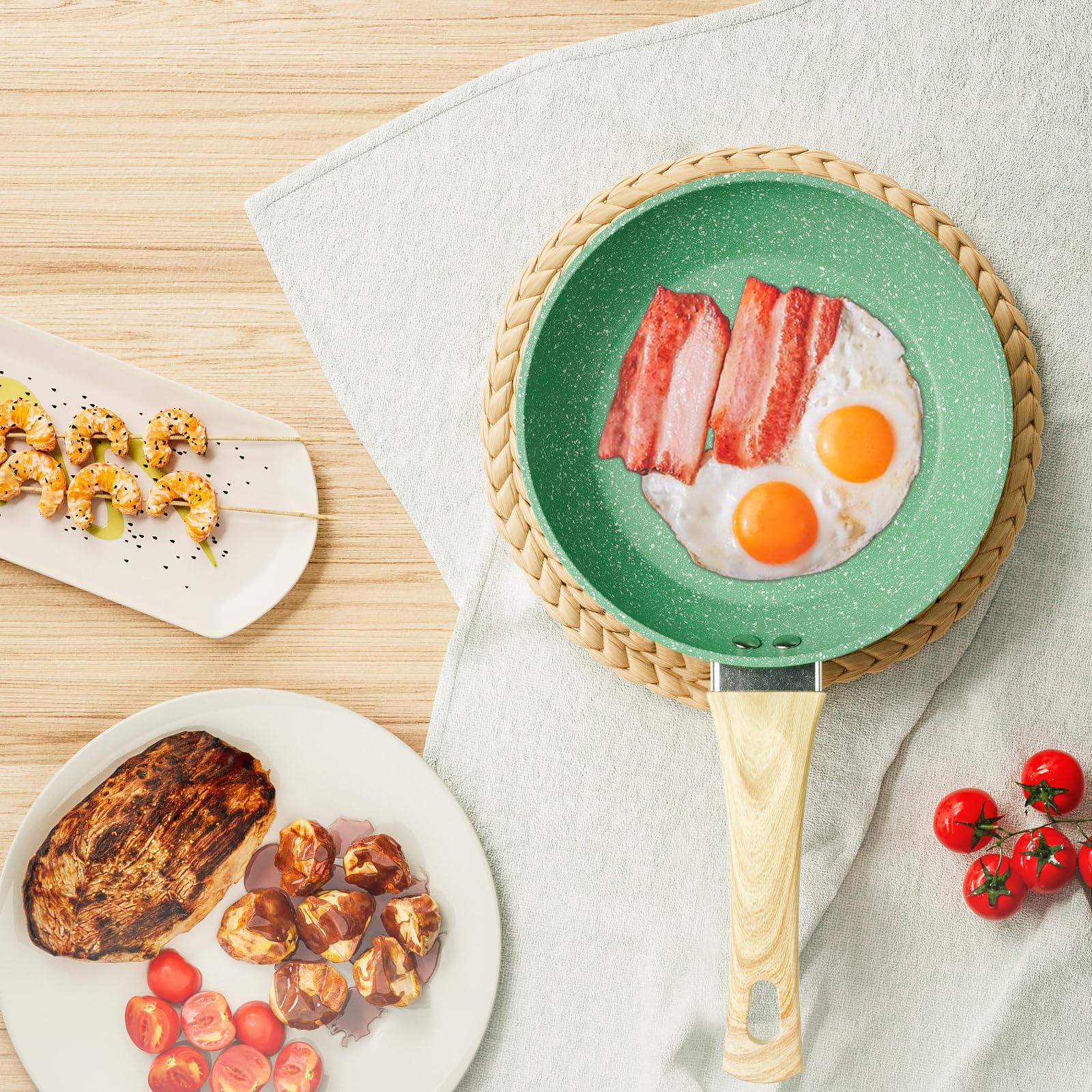 Innerwell 8-Inch Nonstick Frying Pan Small Egg Pan Skillet