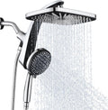 12" High Pressue Rain Shower Head with Handheld, 9 Sprays Hand Showerhead