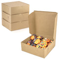 Fit Meal Prep 25 Pack Kraft Bakery Boxes, 8 x 8 x 3 Inches Brown Pastry Boxes, Cardboard Treat Boxes Pie Boxes Cookie Boxes Dessert Boxes for Cupcakes, Chocolates, Donuts, Macarons