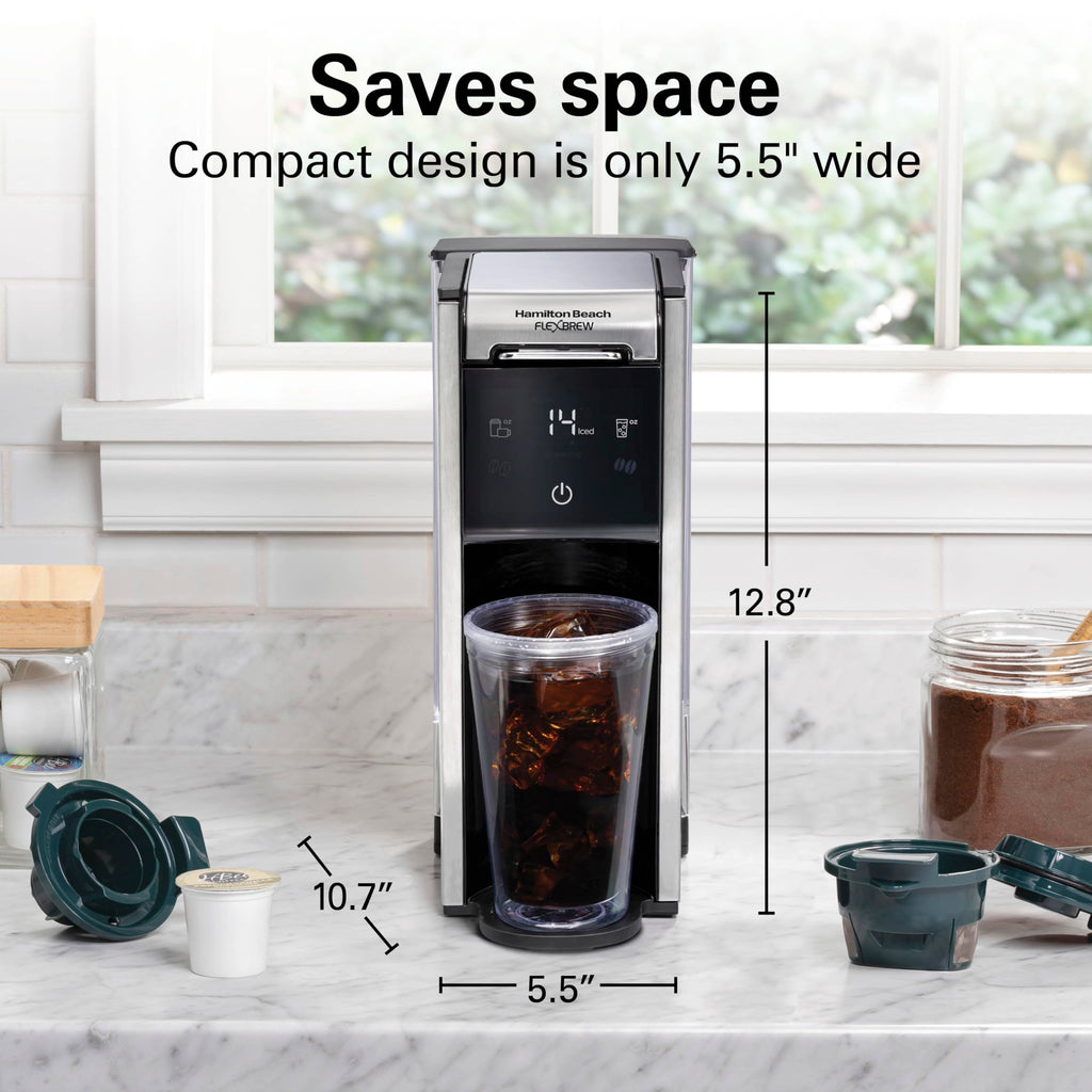 Hamilton Beach FlexBrew Advanced 4-in-1 Single Serve Coffee Maker