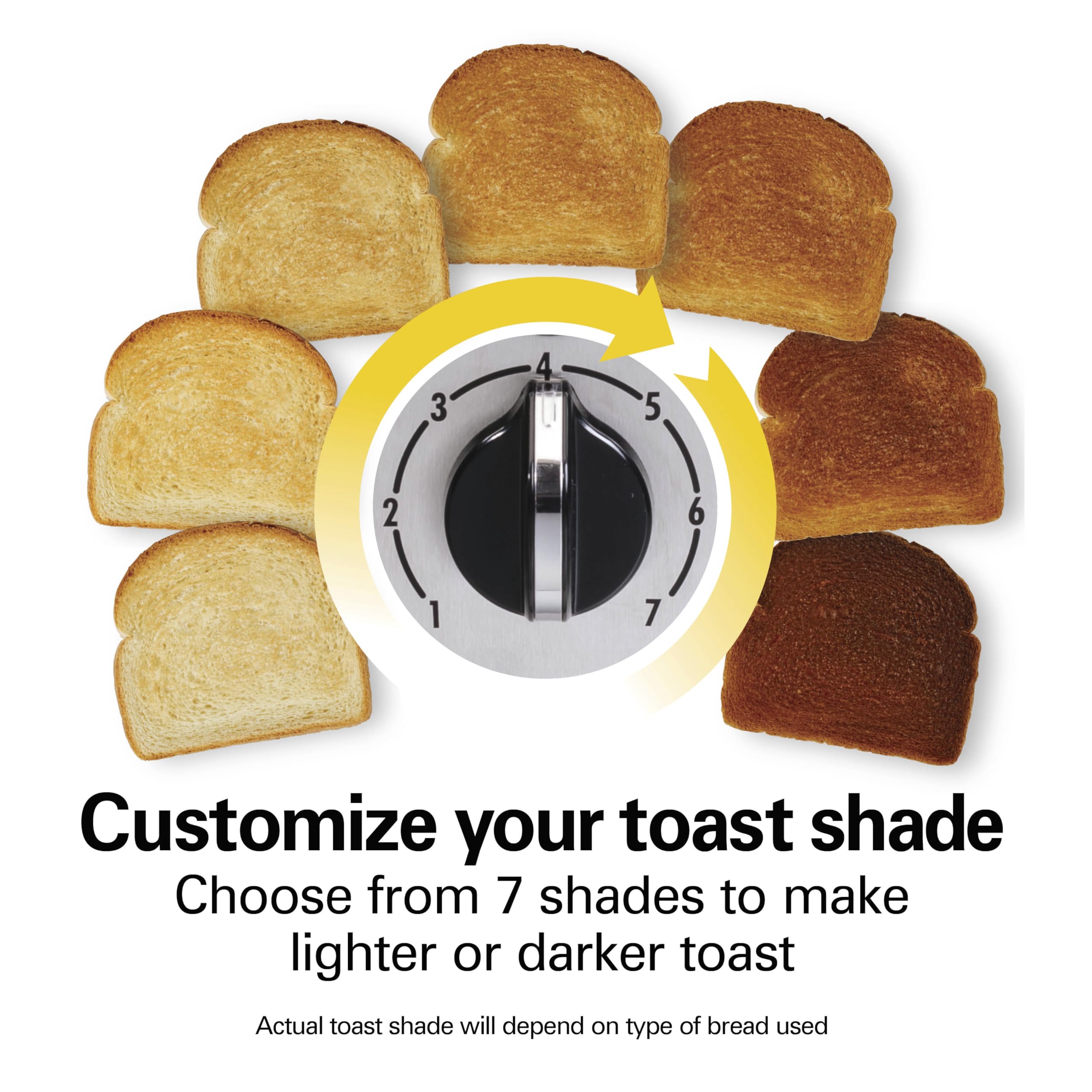 Hamilton Beach 2 Slice Toaster with Extra-Wide Slots, Bagel Setting, Toast Boost, Slide-Out Crumb Tray, Auto-Shutoff & Cancel Button, Defrost Function, Stainless Steel (22794)