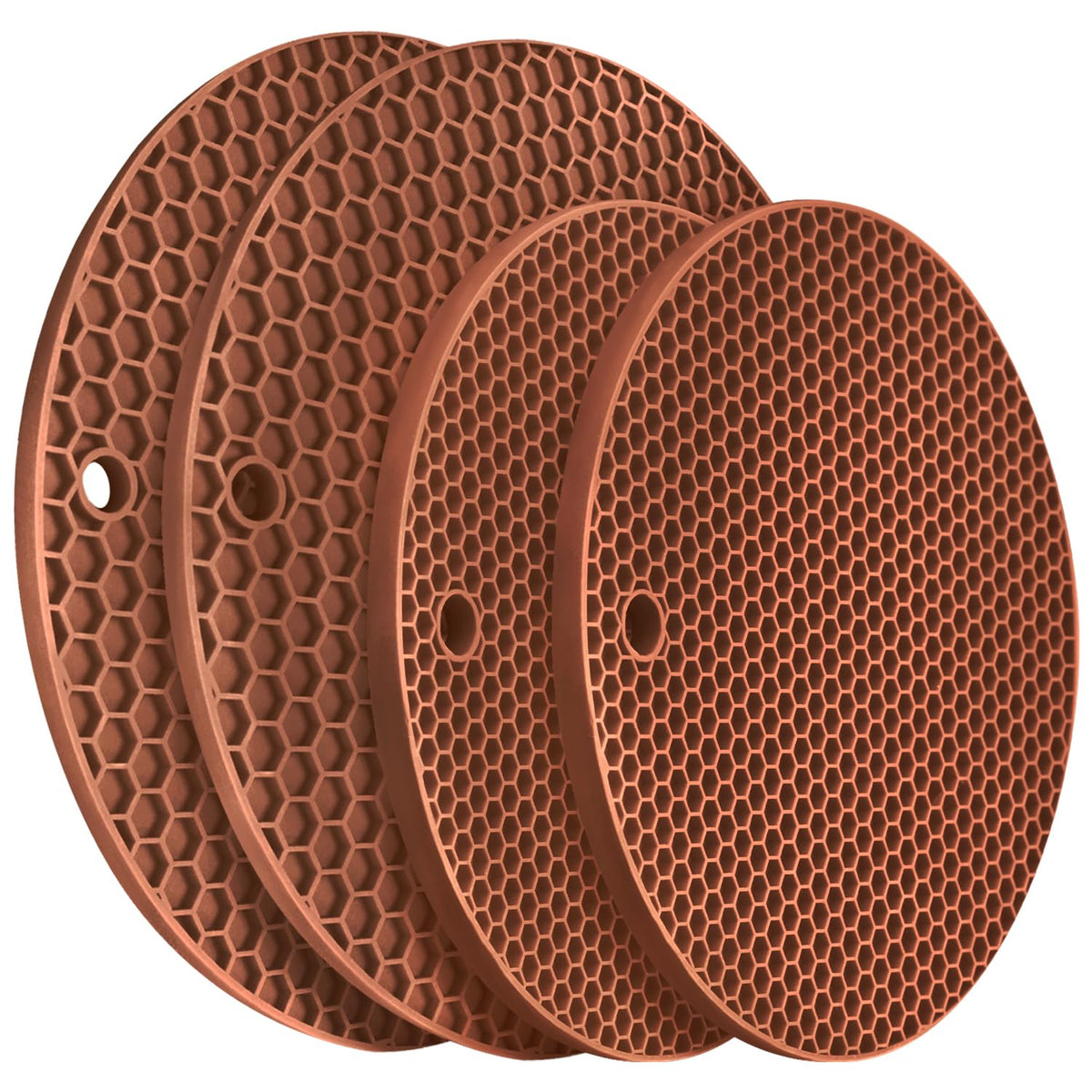 Silicone Trivets for Hot Pots and Pans, 3 Pack Heat Resistant Pot Holders for kitchen Large Silicone Trivet Mat for Hot Dishes, Black Hot Pads for Kitchen Counter, Hot Mats Spoon Rest, 9 * 12 Inches