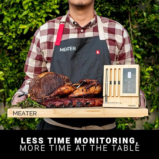 MEATER Block: WiFi Smart Wireless Meat Thermometer | 4 Probes, Long Range | Perfect for BBQ, Oven, Grill, Kitchen, Smoker, Air Fryer | Apple Watch, Alexa Compatible | iOS & Android App
