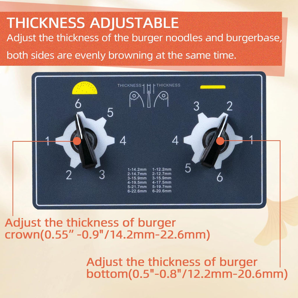 Hakka Commercial Burger Machine, Vertical 2000W Chain Type Automatic Unlimited Electric Bun Toaster for Fast Food Restaurant Grilling Browning EGO 1400 Slices/Hour