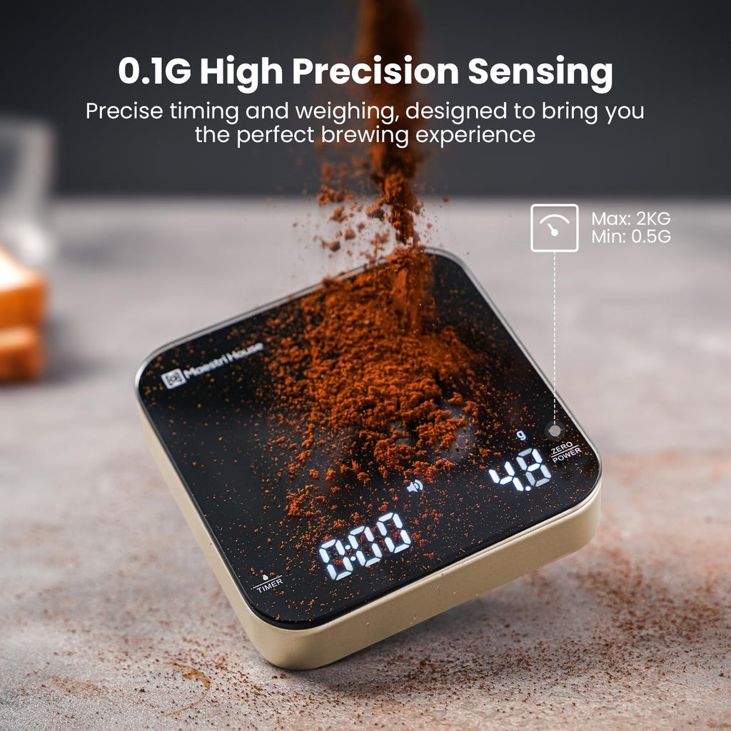 Maestri House S2 Espresso Coffee Scale with Timer 0.1g Precision Shot Scale