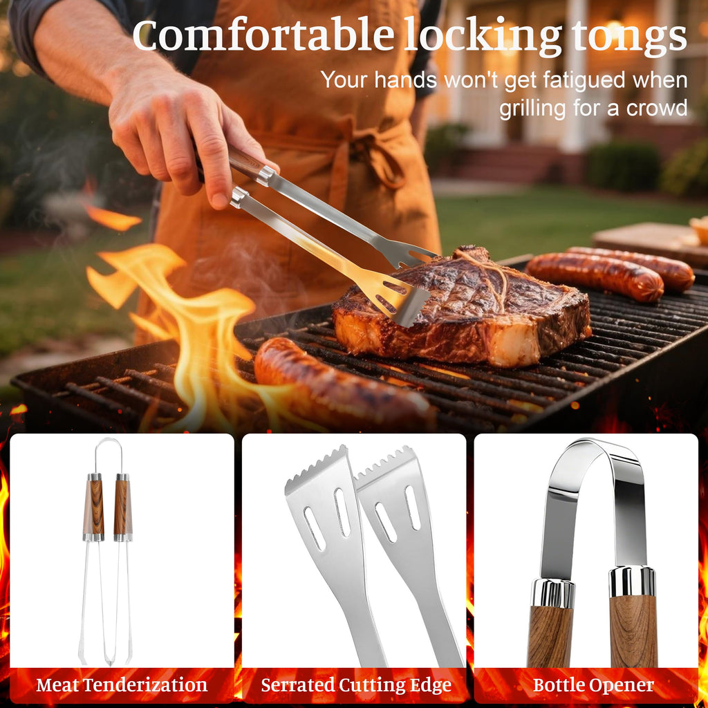 Grill Set, Grill Tools for Outdoor Grill Utensils Set BBQ Accessories