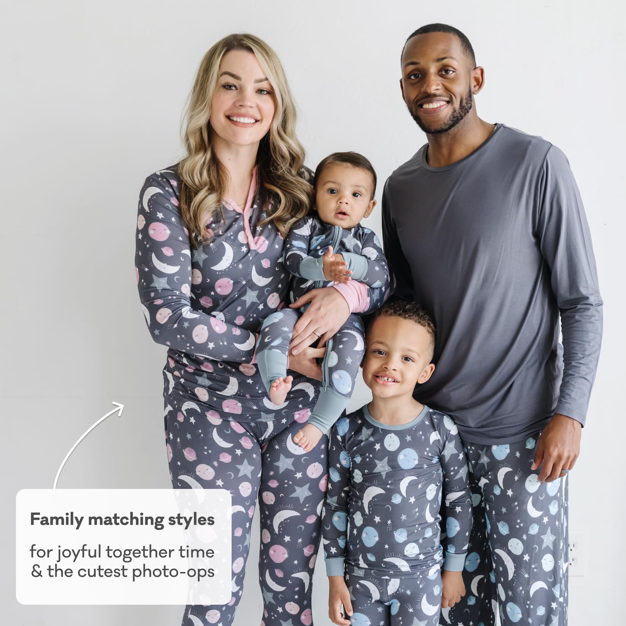 Little Sleepies Baby Pajamas, Blue To the Moon & Back, 6-12M