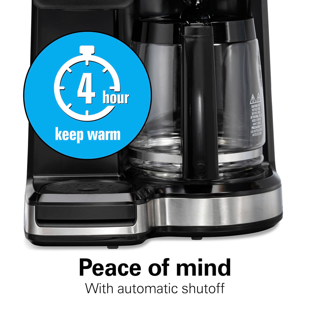Hamilton Beach 2-Way Drip Coffee Maker & Single Serve Coffee Machine