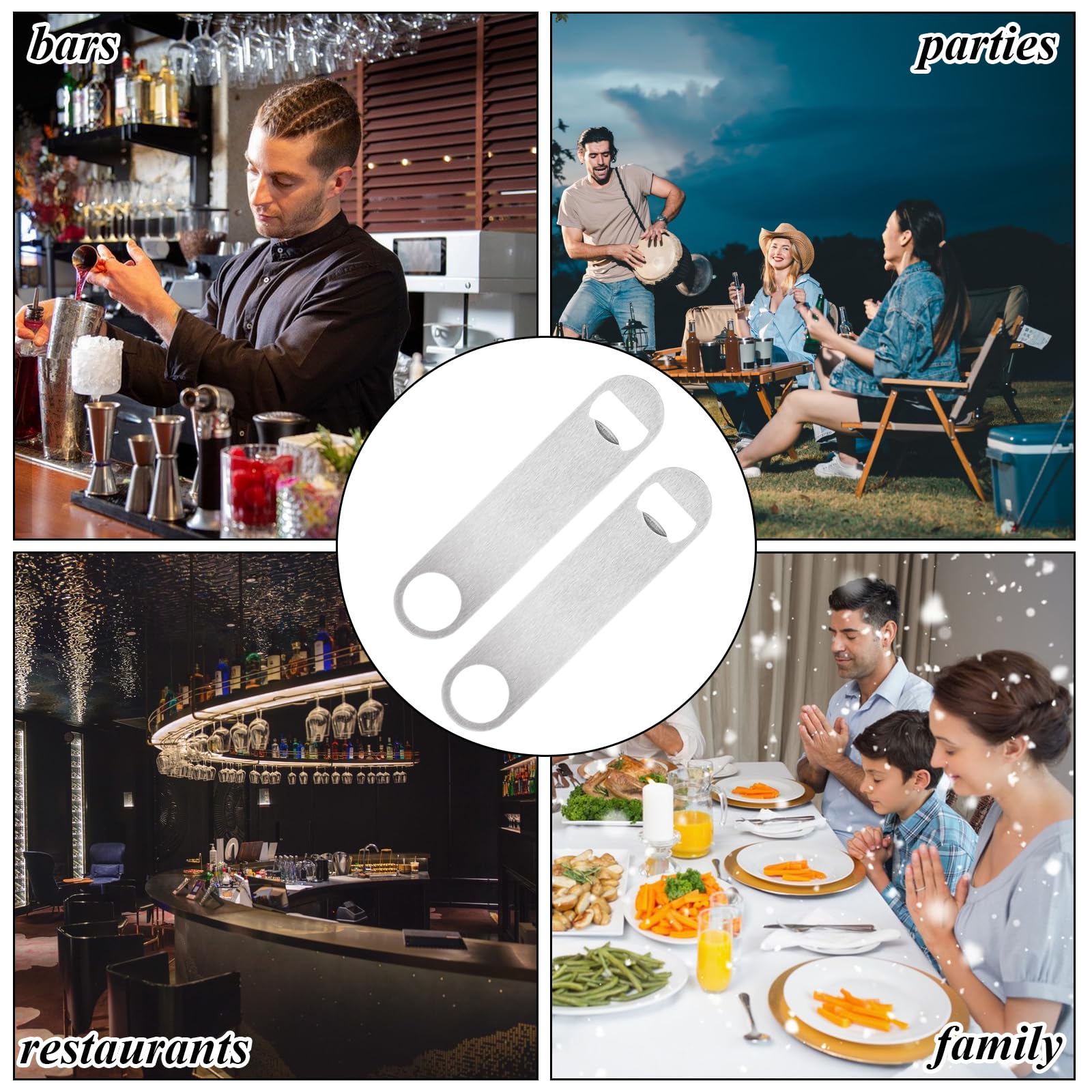QTLCOHD 20 Pack 7 Inch Flat Bottle Opener