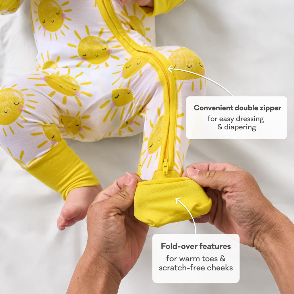 Little Sleepies Baby Pajamas, Sunshine, 18-24M