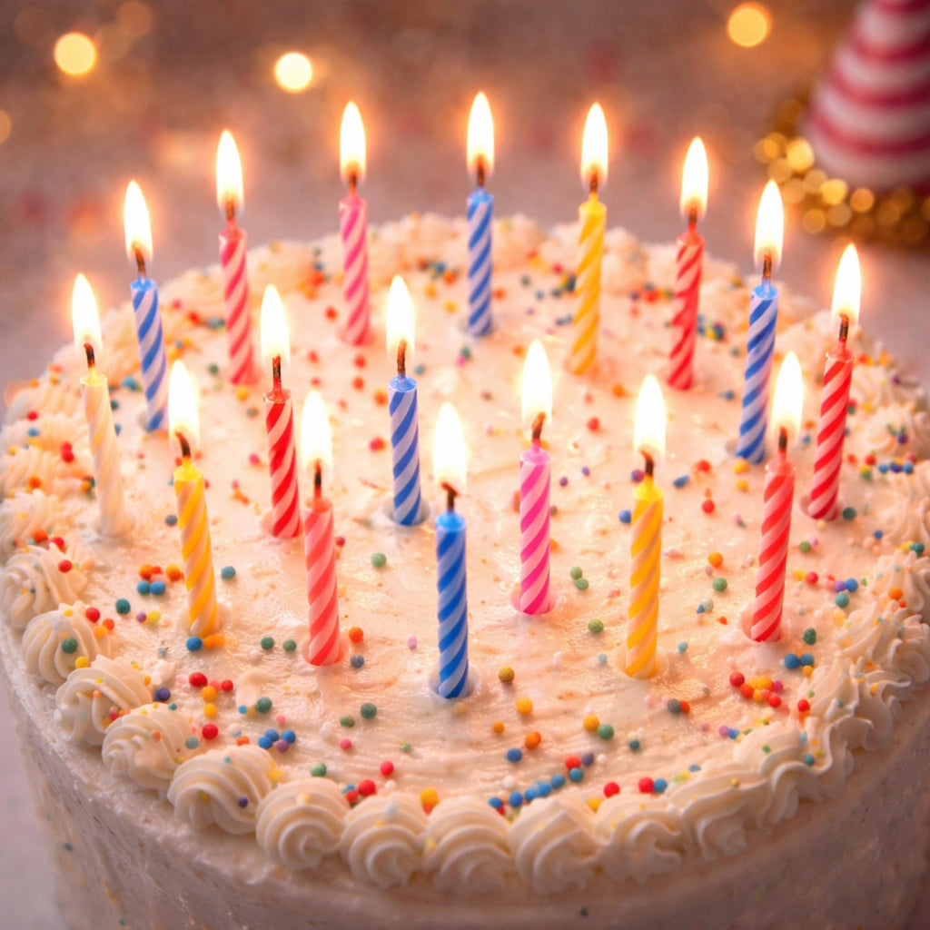 Bulk Birthday Candles for Cake – 72 Count Mixed Color Pack, Traditional Birthday Candles for All Ages & Party Themes