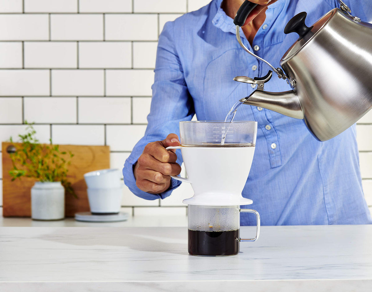 OXO Brew Single Serve Pour-Over Coffee Maker with Water Tank, 12 oz.