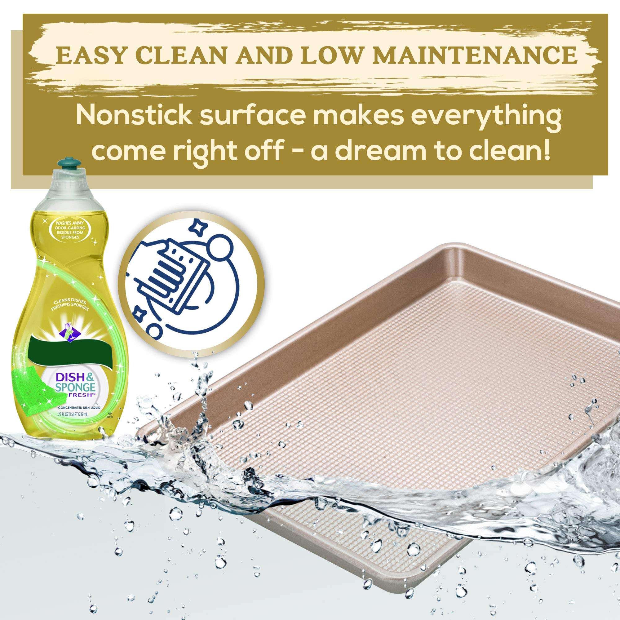 Ultra Cuisine Nonstick Half Sheet Baking Pan -13 x 18 inch