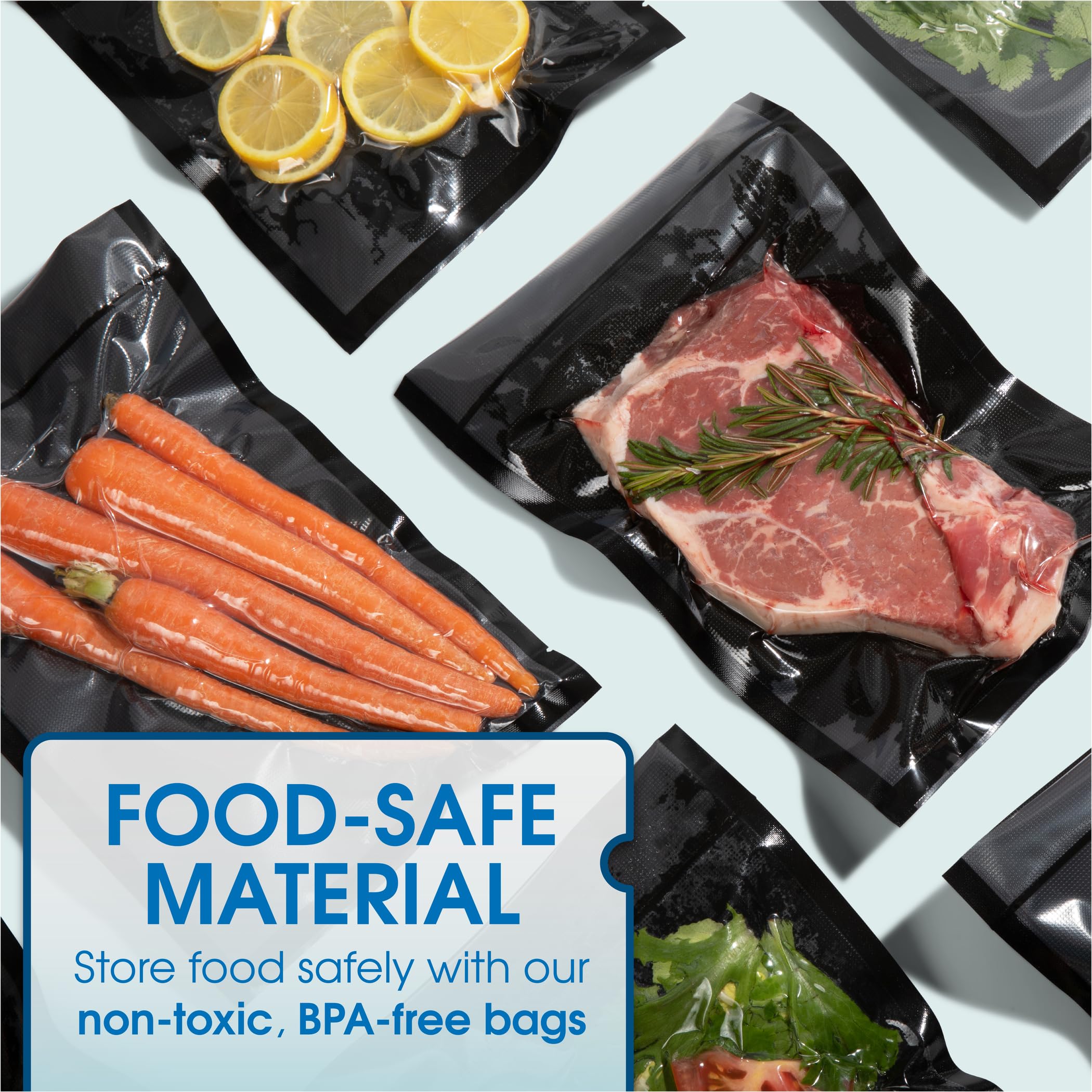 6" X 10" Vacuum Sealer Bags - 100 Count BPA-Free Food Storage Bags