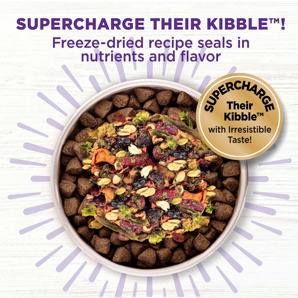 Wellness Bowl Boosters Heart Health Dog Food Topper with Freeze Dried Pieces for Small, Medium, and Large Breeds, Grain Free, Natural, Chicken Recipe, 4 oz Bag